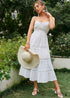 Sexy White Lace Boho Maxi Dress Kimana